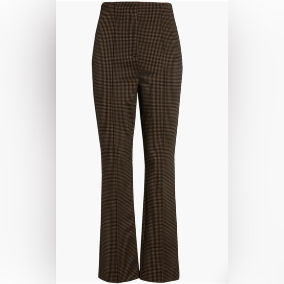 Veronica Beard Kean Houndstooth Check Crop Pants - Picture 1 of 8